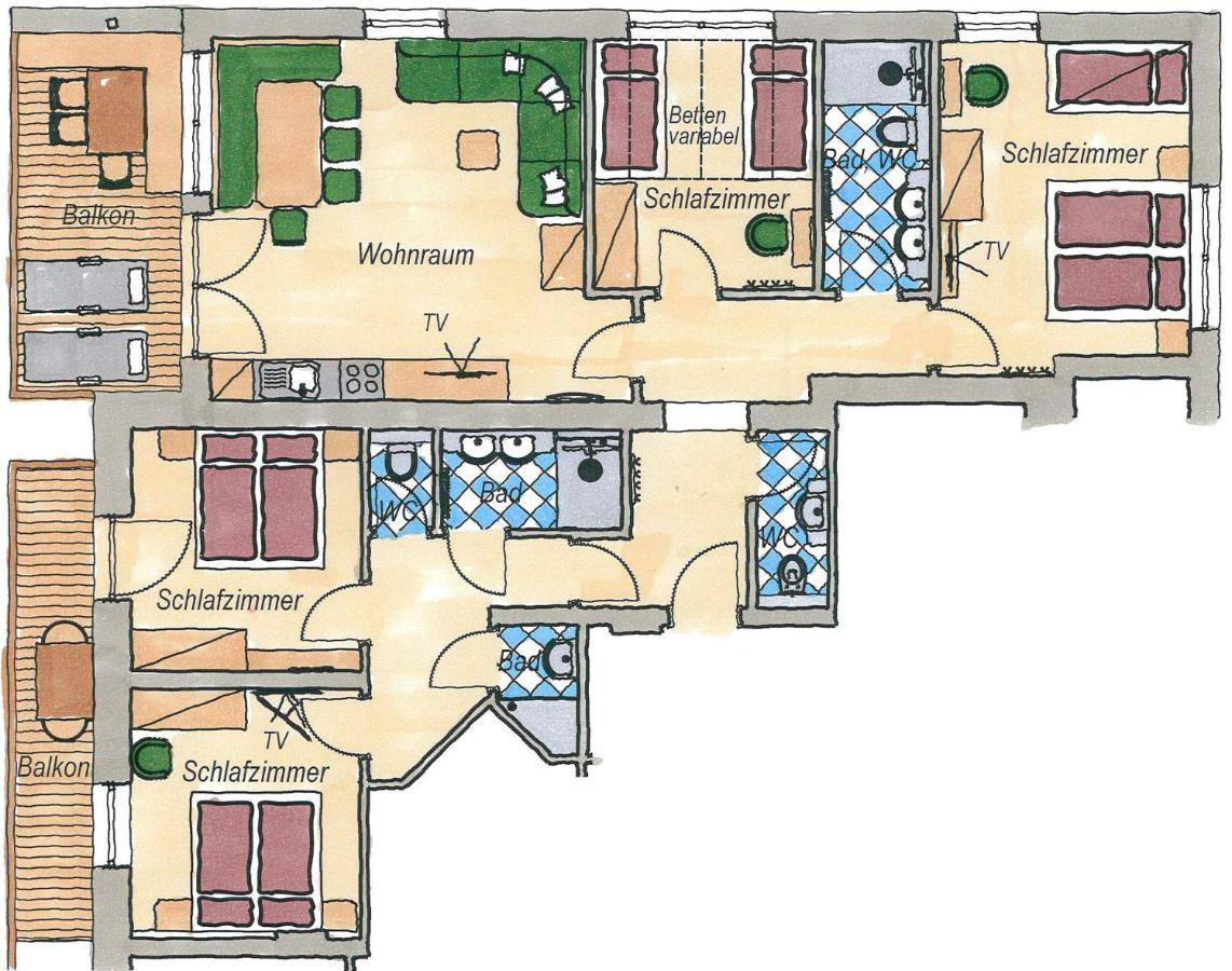 Der Erlenhof Aparthotel Grossarl Eksteriør bilde